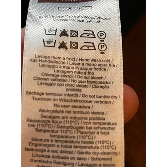 Comptoir Des Cotonniers Black Scoop Neck Mini Slip‎ Dress Size 4 - Picture 7 of 8